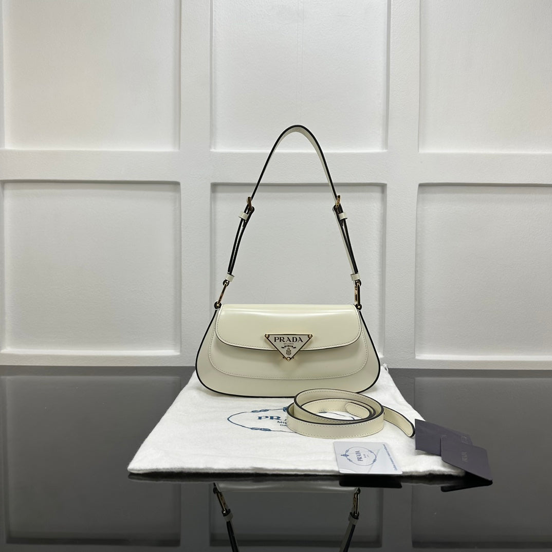 Prada 2026 Shoulder Bag 24cm Patent Leather