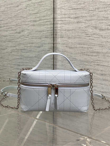 Dior 2026 Trianon Soft Vanity Bag 19cm Multicolor Lambskin 355388