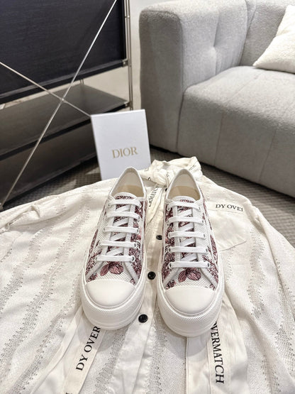 Dior 2026 Embroidered Platform Sneaker Canvas 932124