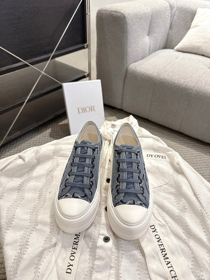 Dior 2026 Embroidered Platform Sneaker Canvas 932124