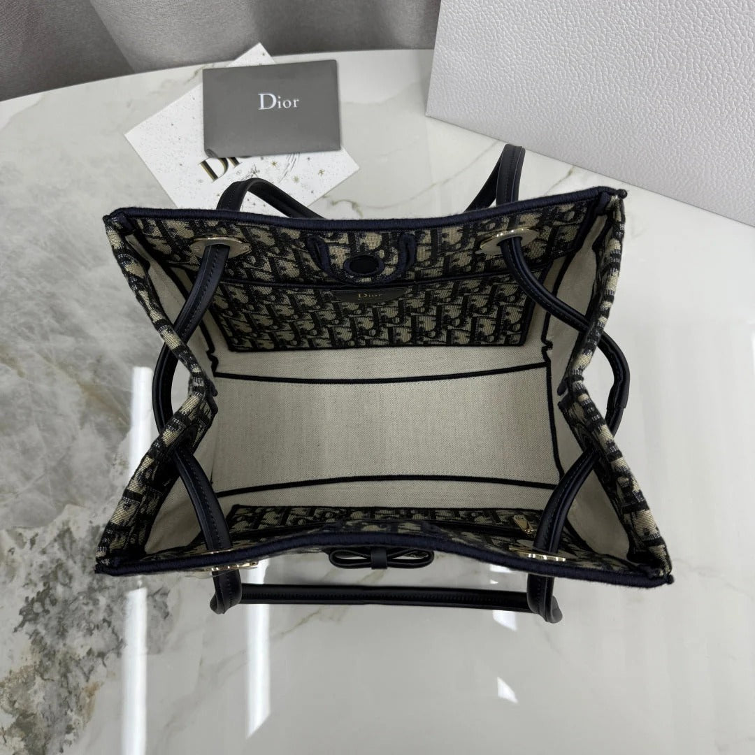 Dior 2026 Promenade Bag 27cm Canvas Suede Leather