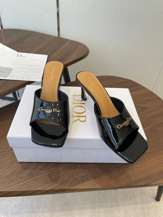 Dior 26 Sandal 70mm Black in Cowhide 727963