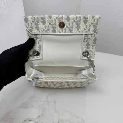 Dior 2026 Chain Bag 21cm Fabric Lambskin