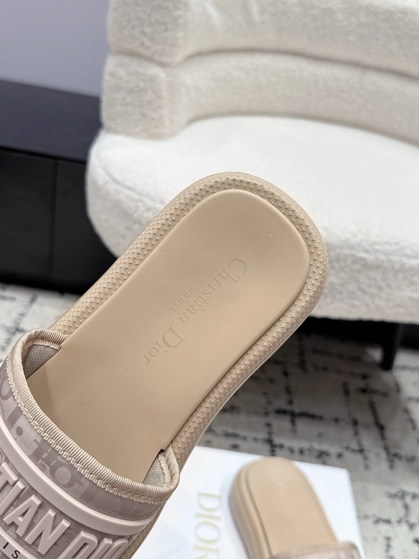 Dior 2026 Embroidered Platform Sandals Fabric Leather 924817