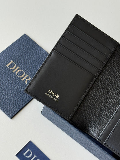 CD Saddle Passport Black Jacquard Cowhide