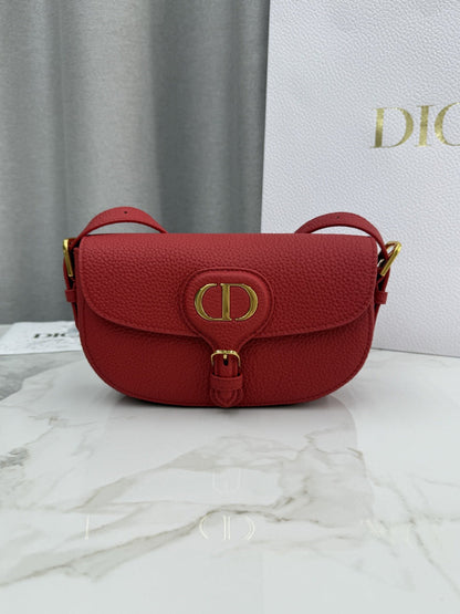 Dior 2026 Bobby East-West Bag 21cm Multicolors Fabric and Grained Calfskin
