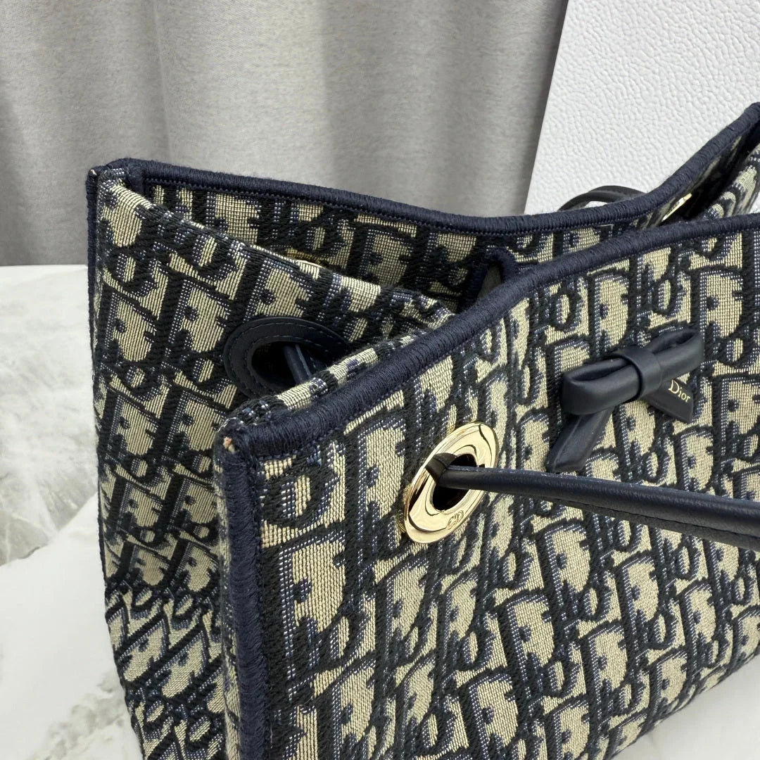 Dior 2026 Promenade Bag 27cm Canvas Suede Leather