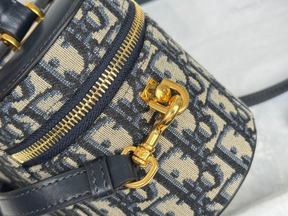 CD  Signature Vanity Case 16cm Blue Jacquard