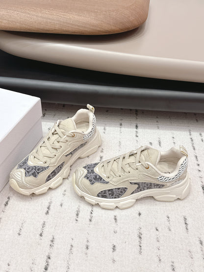 CD 26s Vibe Sneaker Taupe Grey Suede Denim 613748