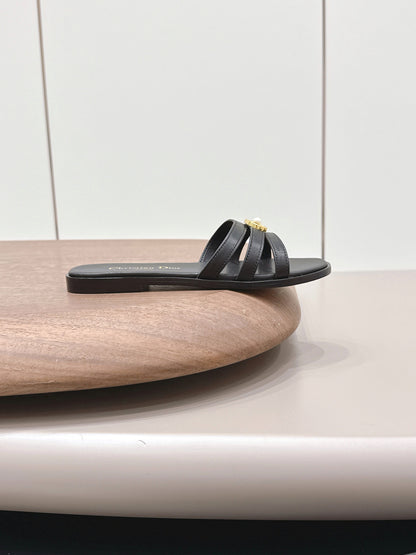 CD 26s 30M Slide Black Calfskin 738222