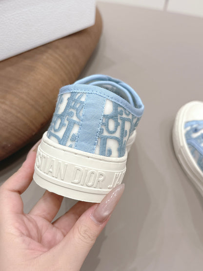 CD Walk'n'Dior Sneaker White Light Blue Cotton Mesh 739319