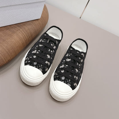CD Walk'n'Dior Sneaker White Black Cotton Mesh 739318