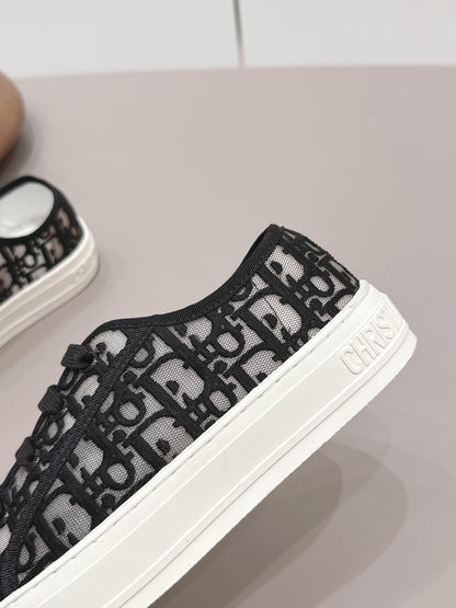 CD Walk'n'Dior Sneaker White Black Cotton Mesh 739318