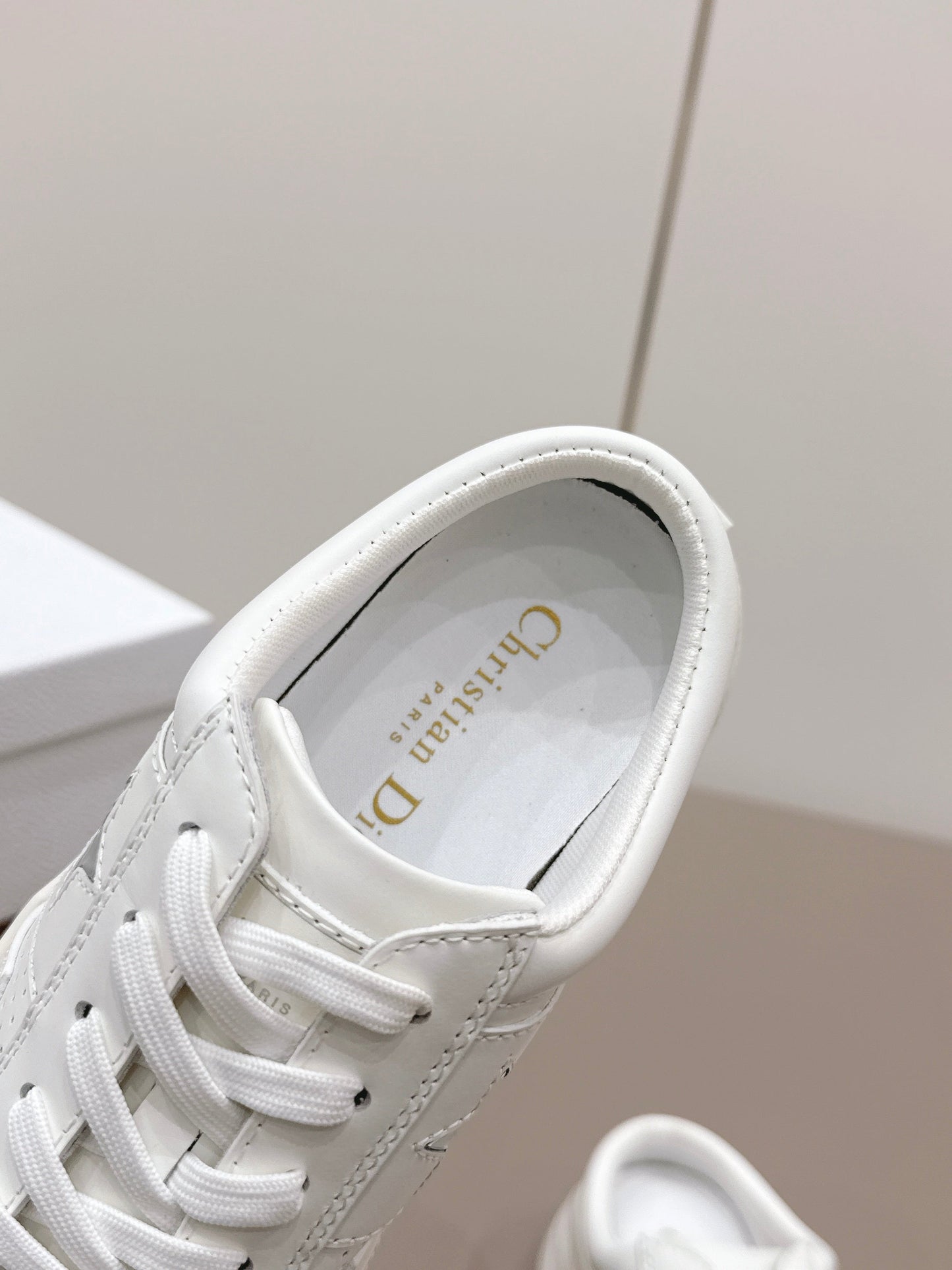 CD Dior Sliver Star Mule White Suede Leather 739310
