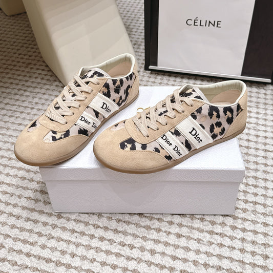 CD Ribbon Sneaker Khaki Canvas Suede 930296