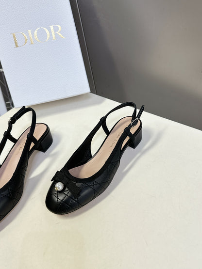 CD 25 Slingback Heel Black 307170