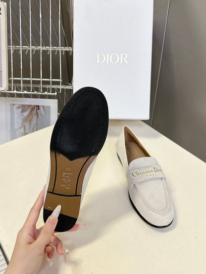 CD  Boy Loafer Rope 5m Light Grayish  Suede Calfskin  492540
