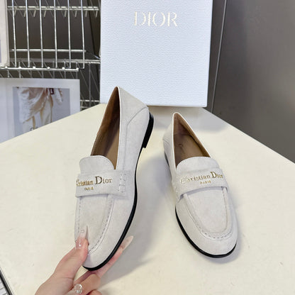 CD  Boy Loafer Rope 5m Light Grayish  Suede Calfskin  492540