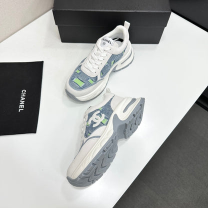 Chanel 2026 Casual Sneakers 50mm Demin Suede 894875