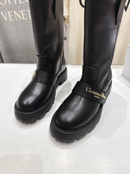 CD  D-Quest Boot 35mm Black Grained Calfskin 492054