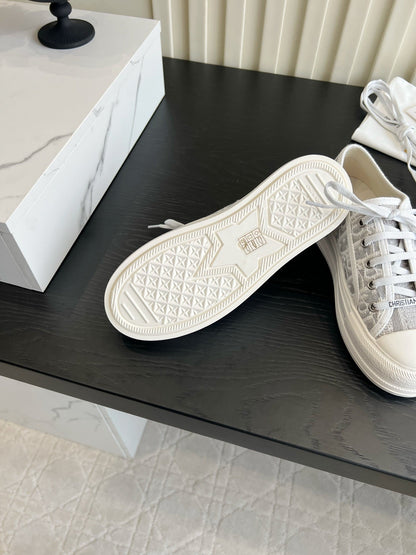 CD Dioriviera Walk'n'Dior Sneaker Grey White Cotton 851247