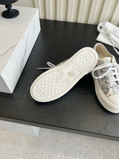 CD Dioriviera Walk'n'Dior Sneaker Wash Blue Cotton 851248