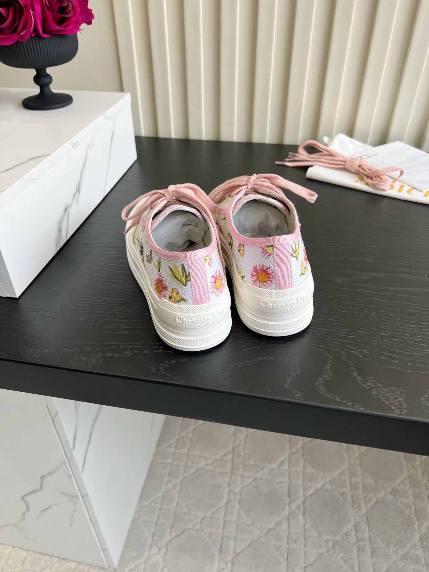 CD Dioriviera Walk'n'Dior Sneaker Light Pink Cotton 851249