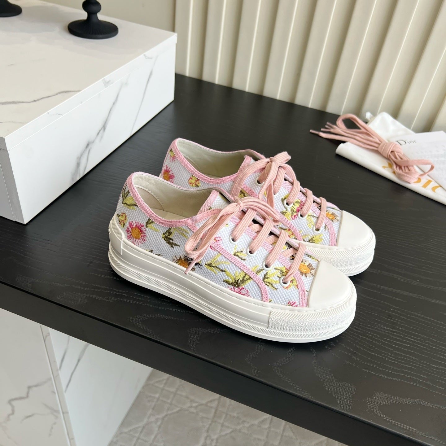 CD Dioriviera Walk'n'Dior Sneaker Light Pink Cotton 851249