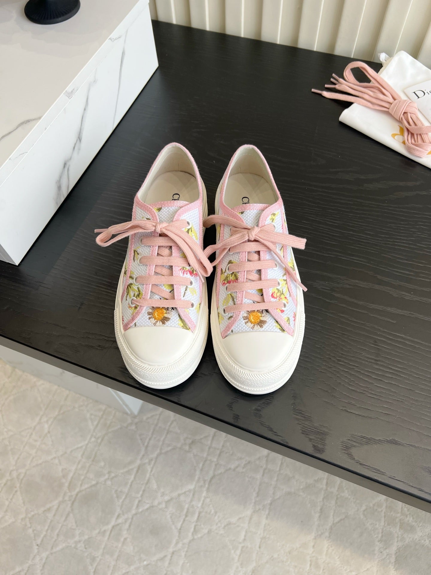 CD Dioriviera Walk'n'Dior Sneaker Light Pink Cotton 851249