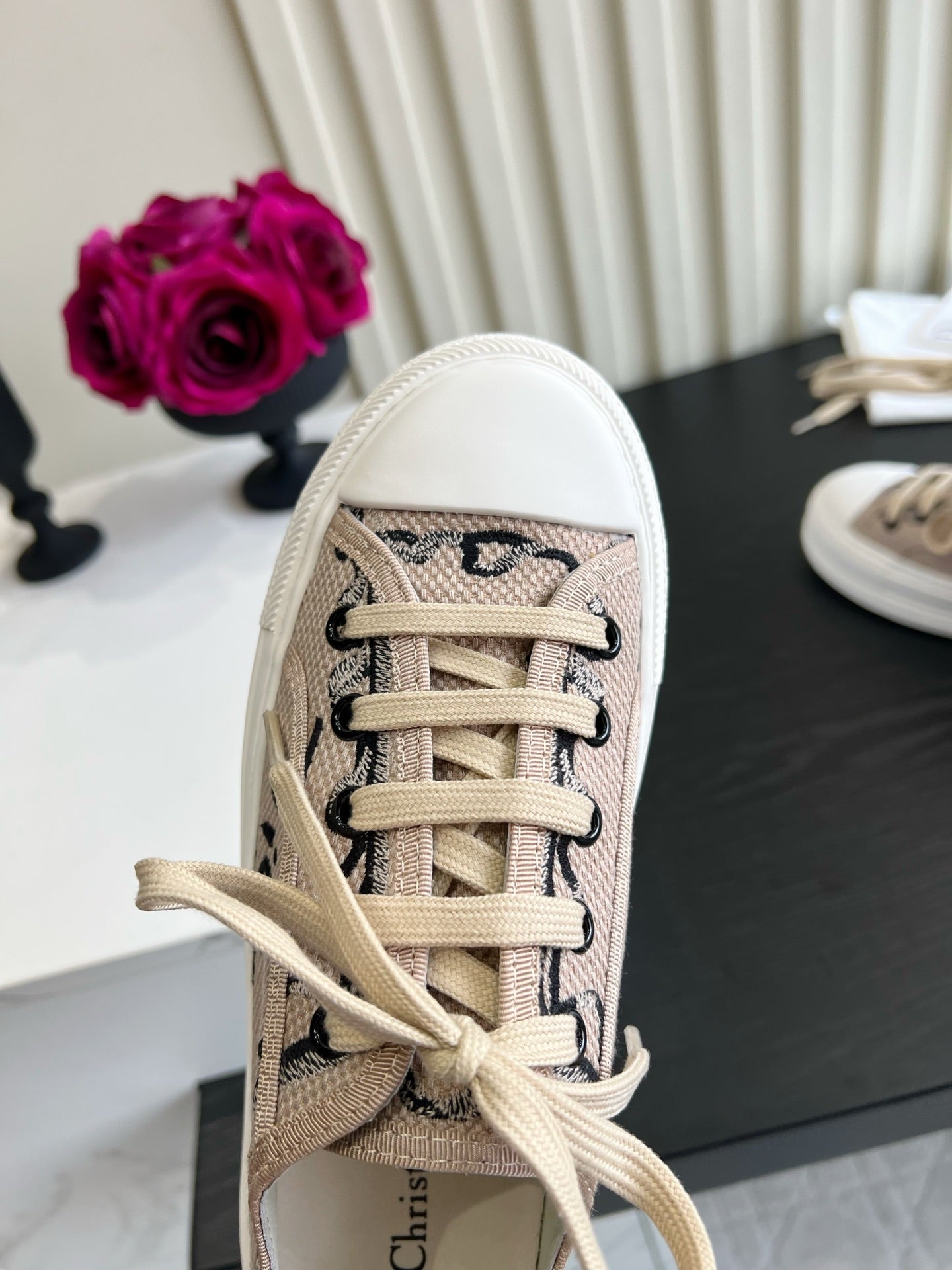 CD Dioriviera Walk'n'Dior Sneaker Beige Cotton 851250