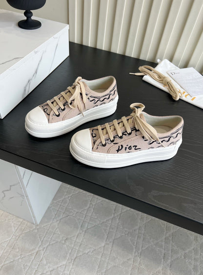 CD Dioriviera Walk'n'Dior Sneaker Beige Cotton 851250