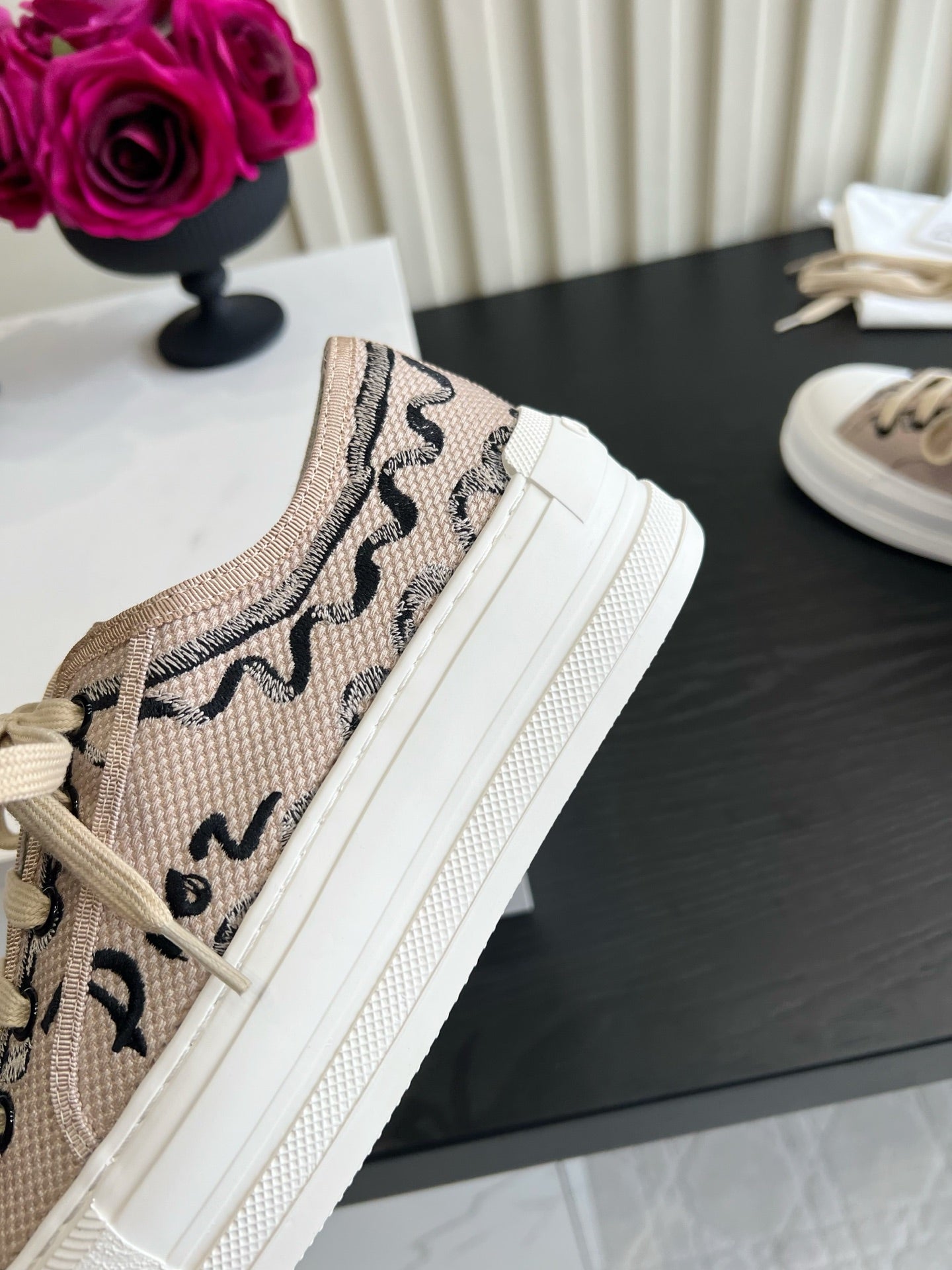 CD Dioriviera Walk'n'Dior Sneaker Beige Cotton 851250