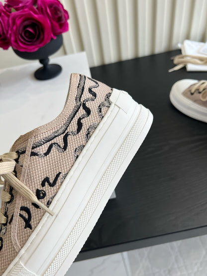 CD Dioriviera Walk'n'Dior Sneaker Beige Cotton 851250
