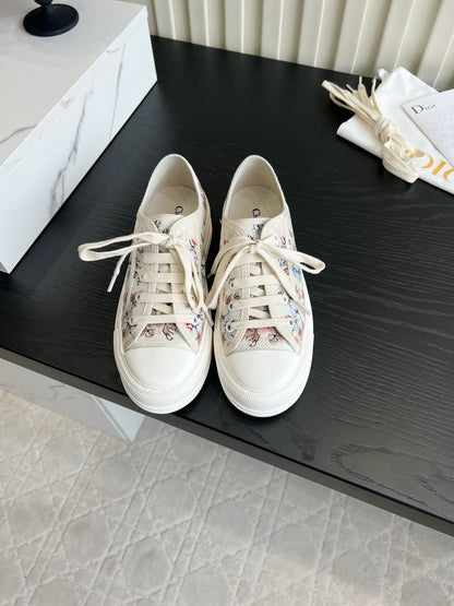 CD Dioriviera Walk'n'Dior Sneaker Cream Cotton 851251