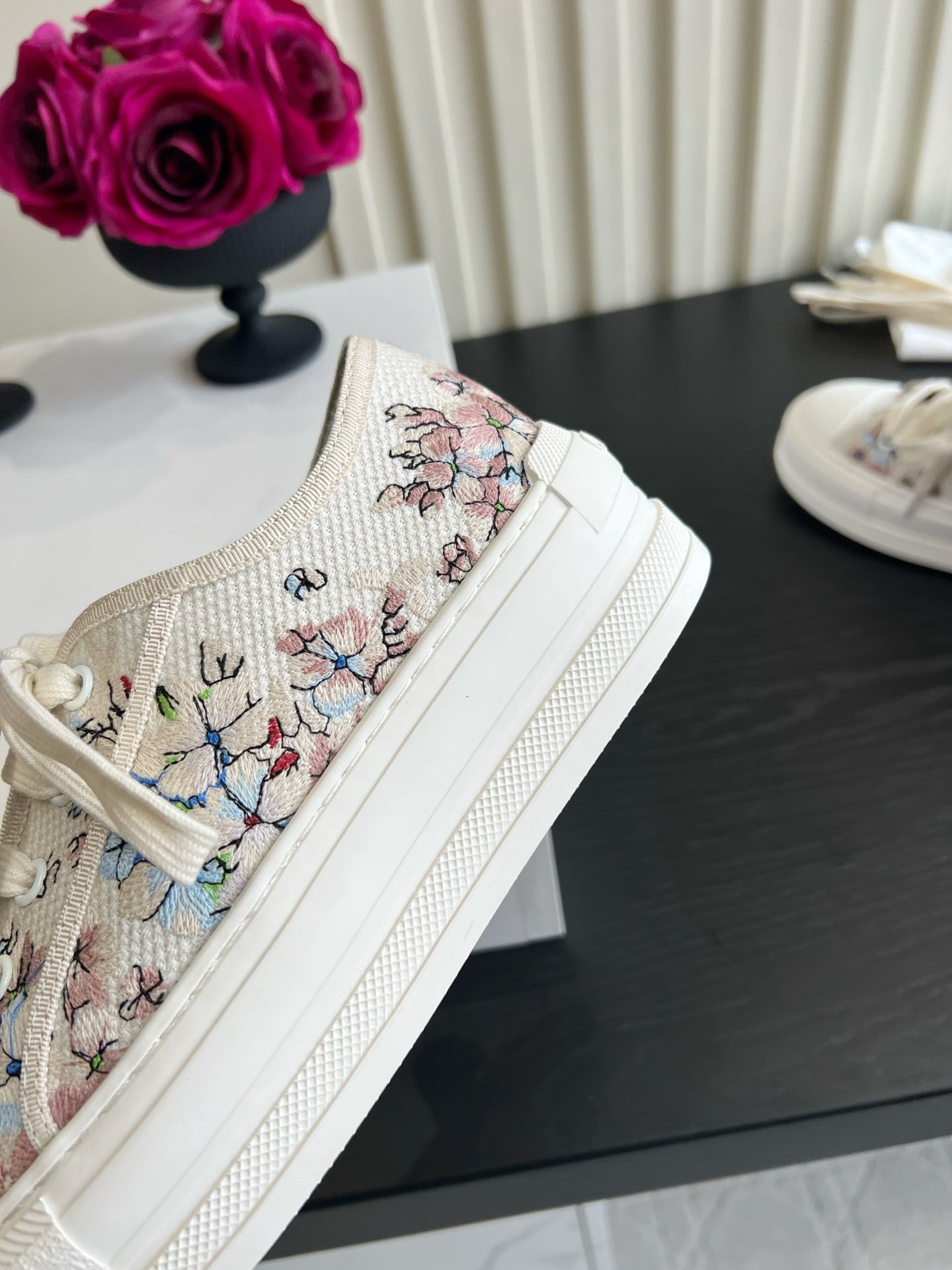 CD Dioriviera Walk'n'Dior Sneaker Cream Cotton 851251