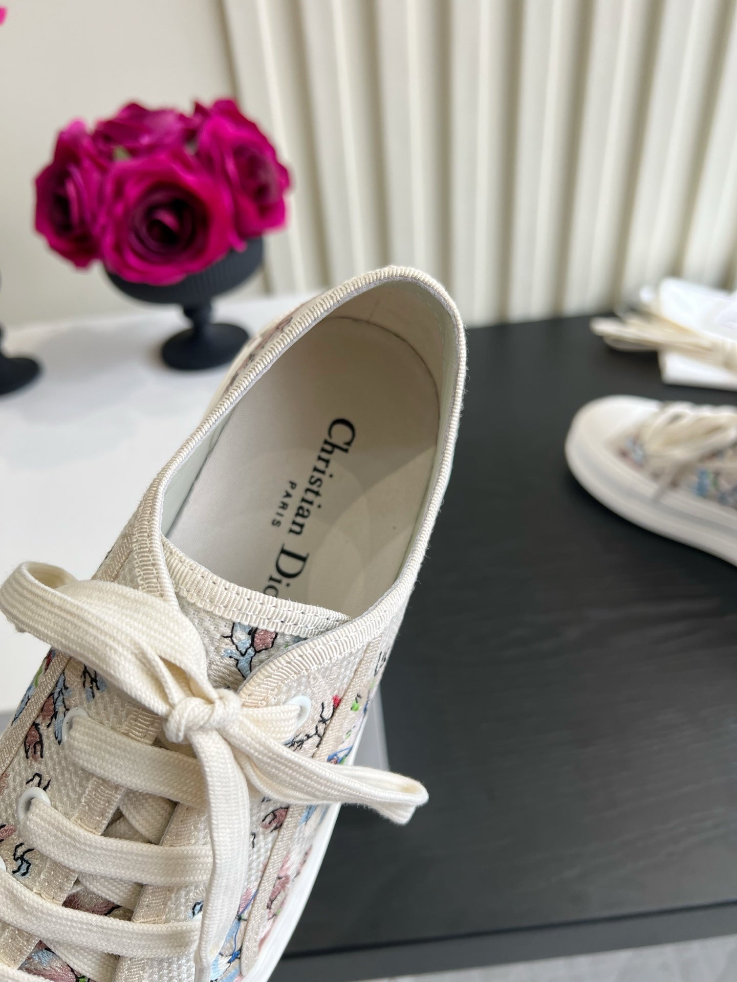 CD Dioriviera Walk'n'Dior Sneaker Cream Cotton 851251