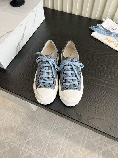 CD Dioriviera Walk'n'Dior Sneaker Blue Cotton 851252