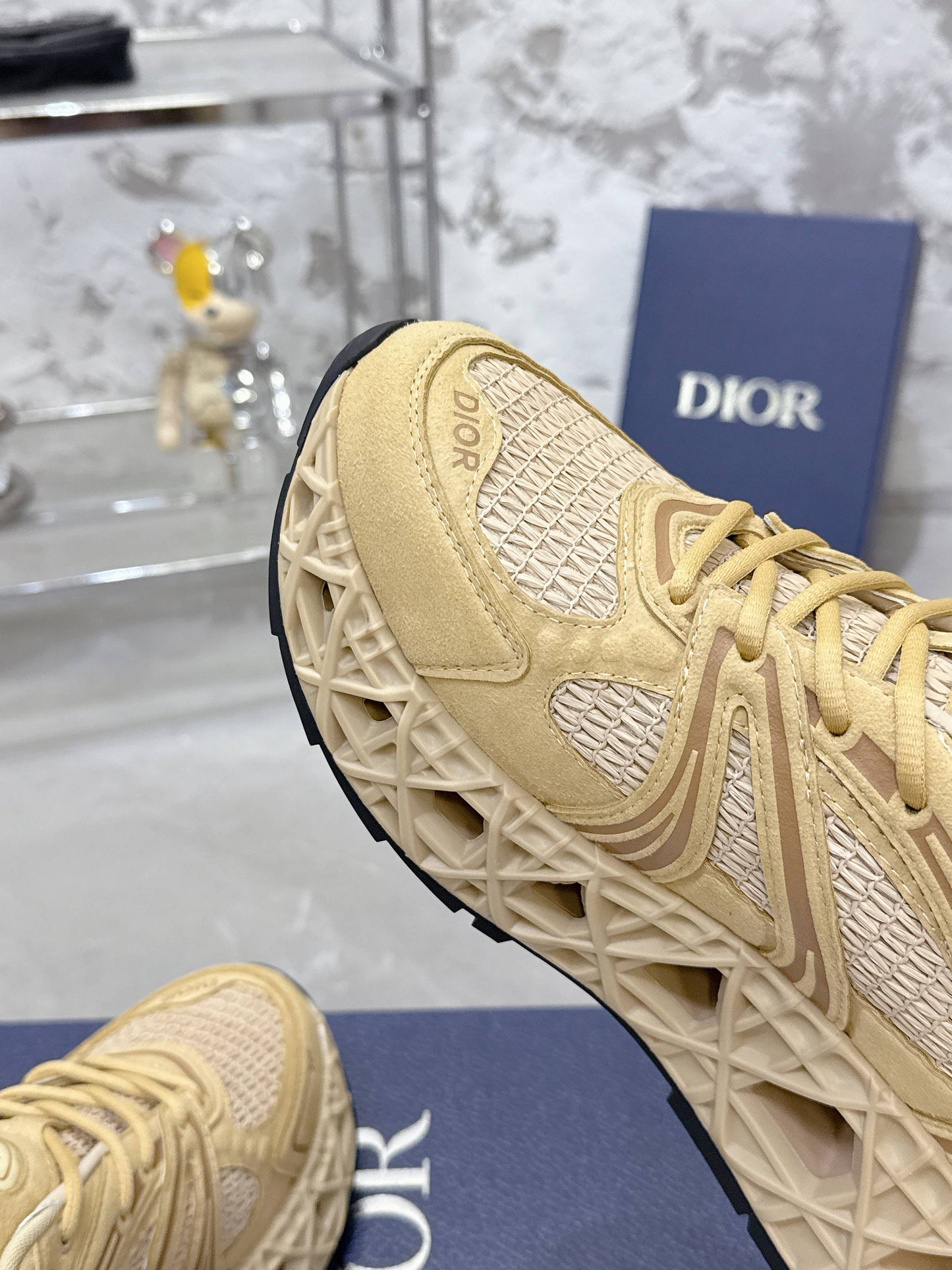 CD 26s Sneaker Beige Mesh Suede 905044