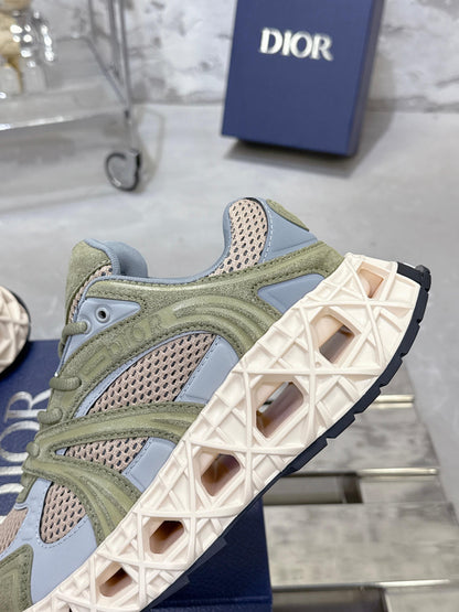 CD 26s Sneaker Olive Taupe Mesh Suede 905049