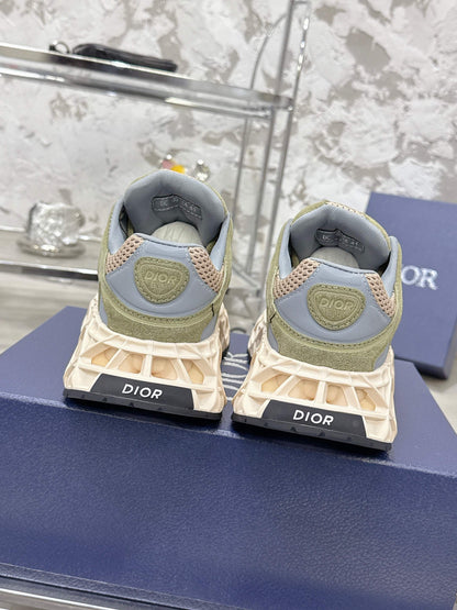 CD 26s Sneaker Olive Taupe Mesh Suede 905049