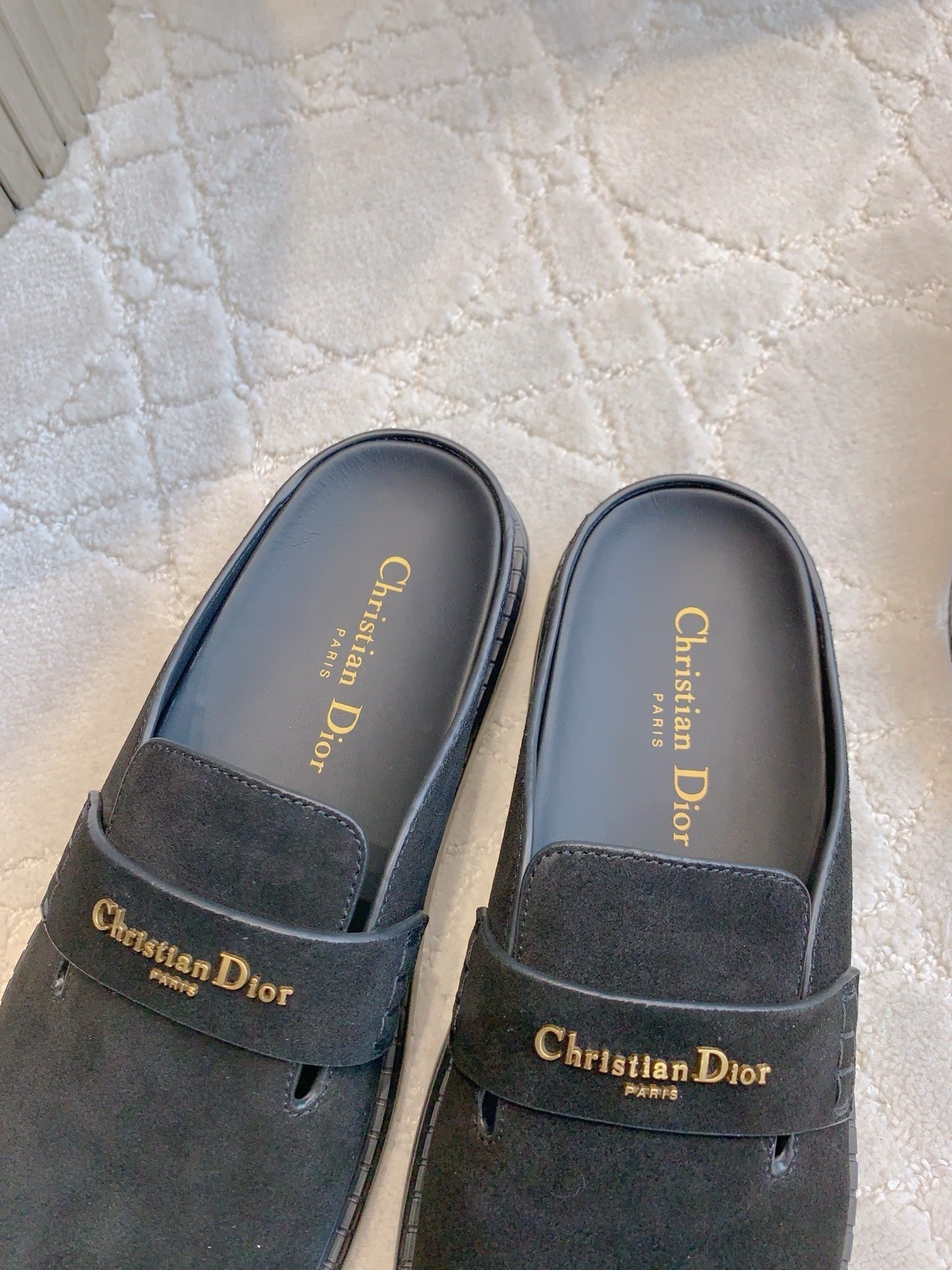 Dior Boy Mule Black Suede 615461