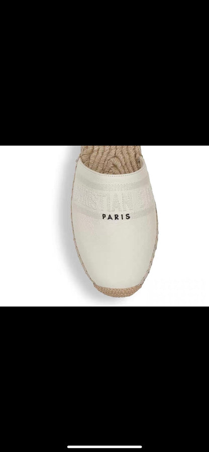 CD FW26 Espadrilles Ivory Sheepskin 692261