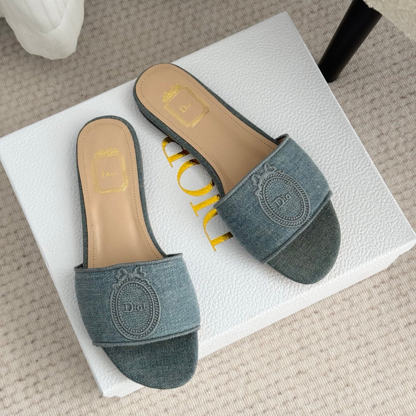 CD Médaillon Slide Flat Wash Blue Denim 849733