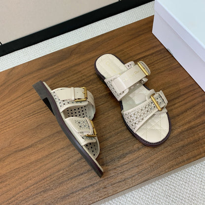 CD D-Avenue Slide Cream Cowhide 792656