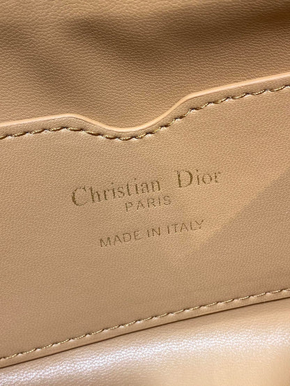 Dior 2025 Miss Caro Bag 18cm Tan Macrocannage Lambskin 272804