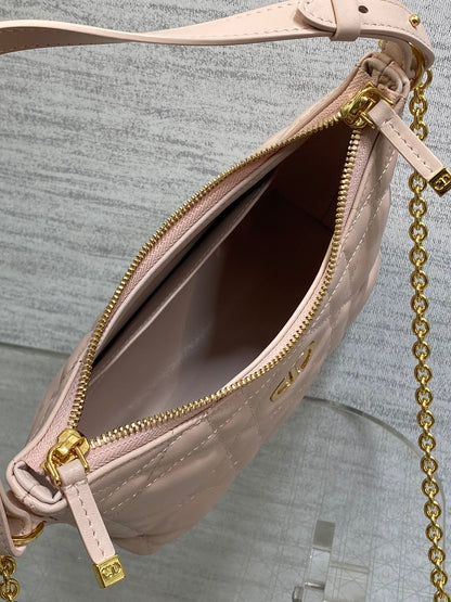 Dior 2025 Bag 19cm Pink Lambskin 272828