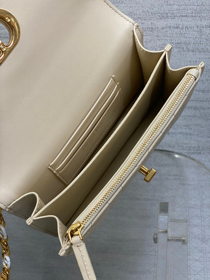 Dior 2025 Miss Caro 17 Bag Beige Calfskin 271086