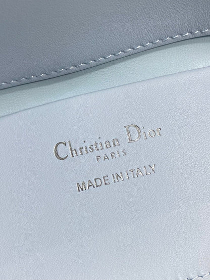 Dior 2026 Toujours Bag 18cm Glacier Blue Calfskin 284152