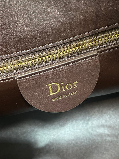 Dior Medium Diorly Bag Coffee Suede 286588