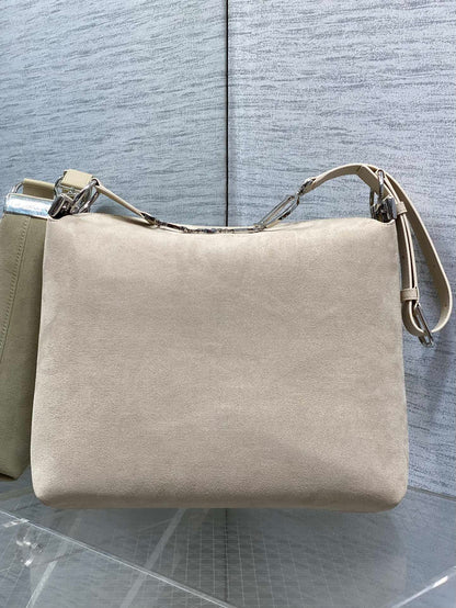 Dior Medium Diorly Bag Light Taupe Suede 286590